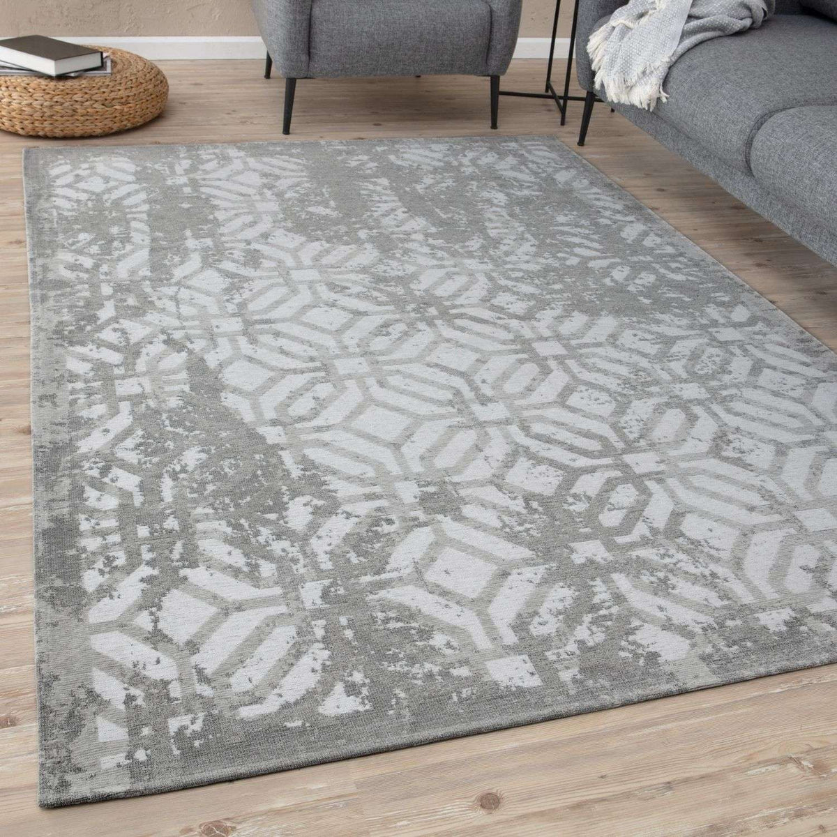 The Rugs Rugs Washable Rug Carina Grey | 6932 House of Isabella UK