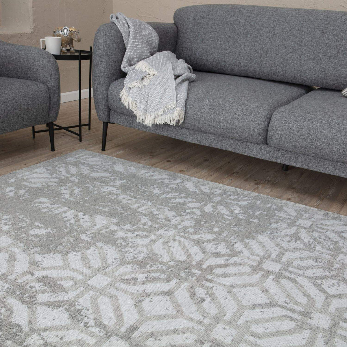 The Rugs Rugs Washable Rug Carina Grey | 6932 House of Isabella UK