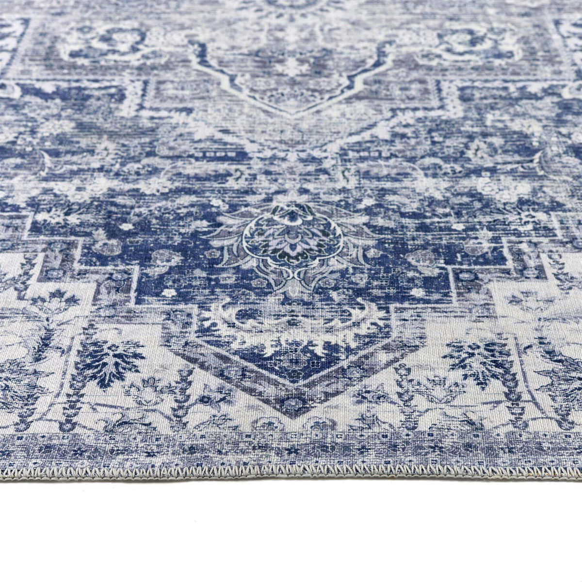The Rugs Rugs Washable Rug Eterna Blue House of Isabella UK