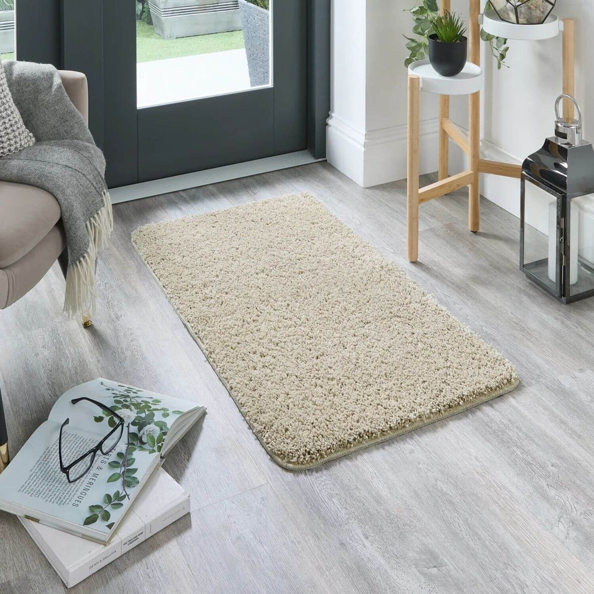 The Rugs Rugs Washable Stone Shaggy Rug House of Isabella UK