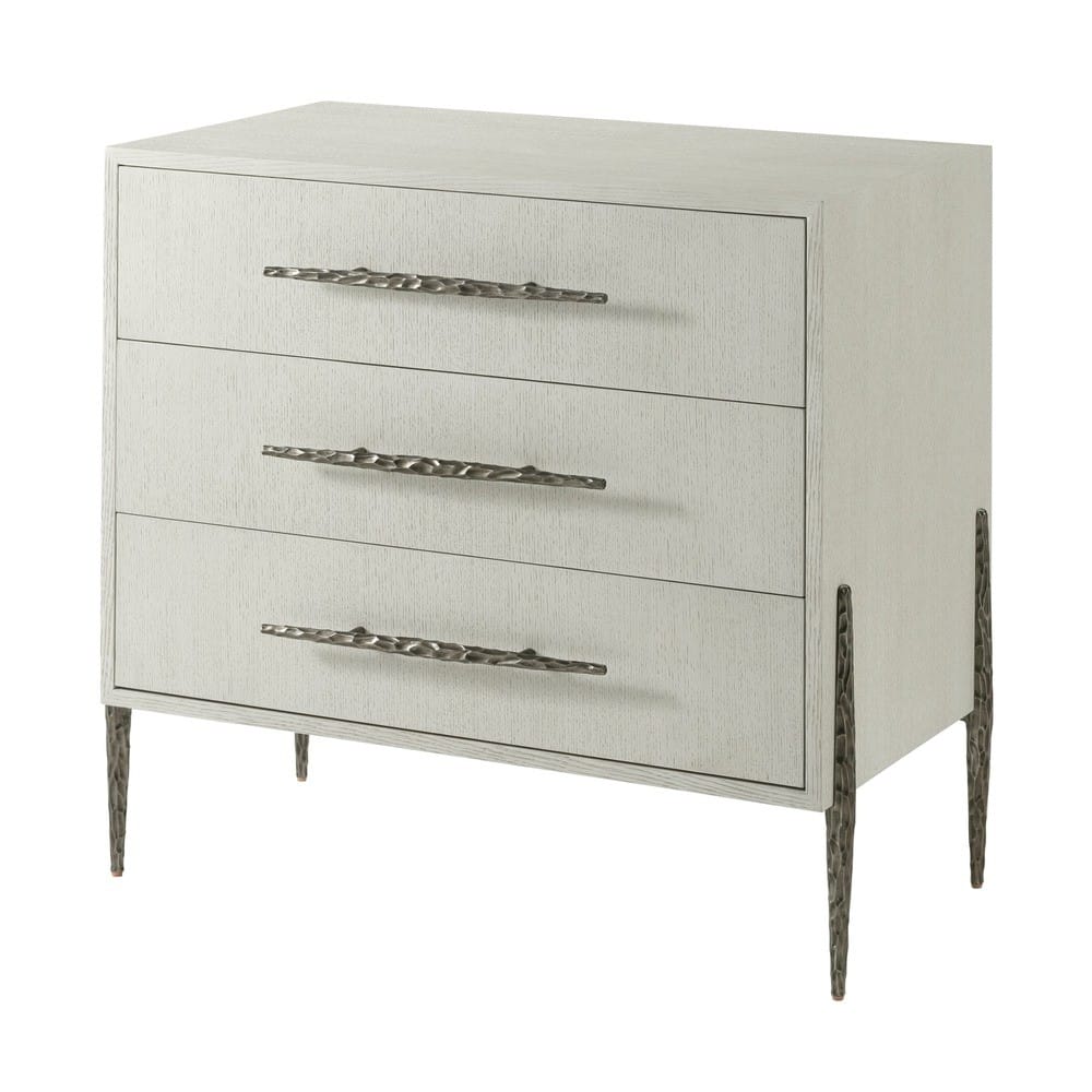 Theodore Alexander Bedroom Bedside Essence Three Drawer Nightstand House of Isabella UK