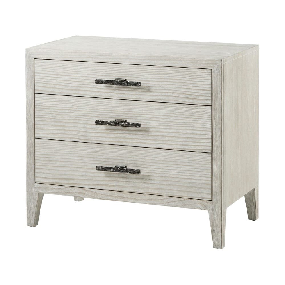 Theodore Alexander Bedroom Breeze Three Drawer Bedside Table House of Isabella UK