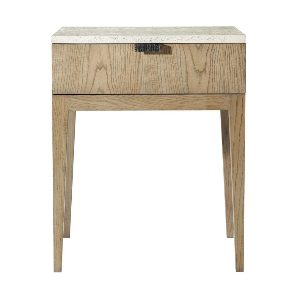 Theodore Alexander Bedroom Catalina Single Drawer Nightstand in Dune Finish House of Isabella UK