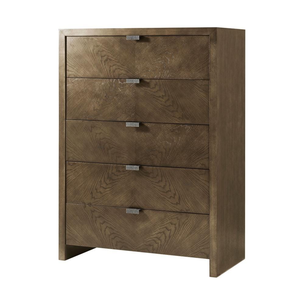 Theodore Alexander Bedroom Catalina Tall Chest in Earth Finish House of Isabella UK