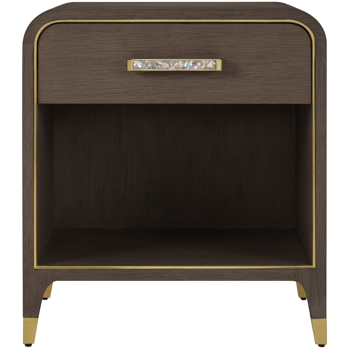 Theodore Alexander Bedroom Judith Leiber 1-Drawer Bedside Table in Dark House of Isabella UK
