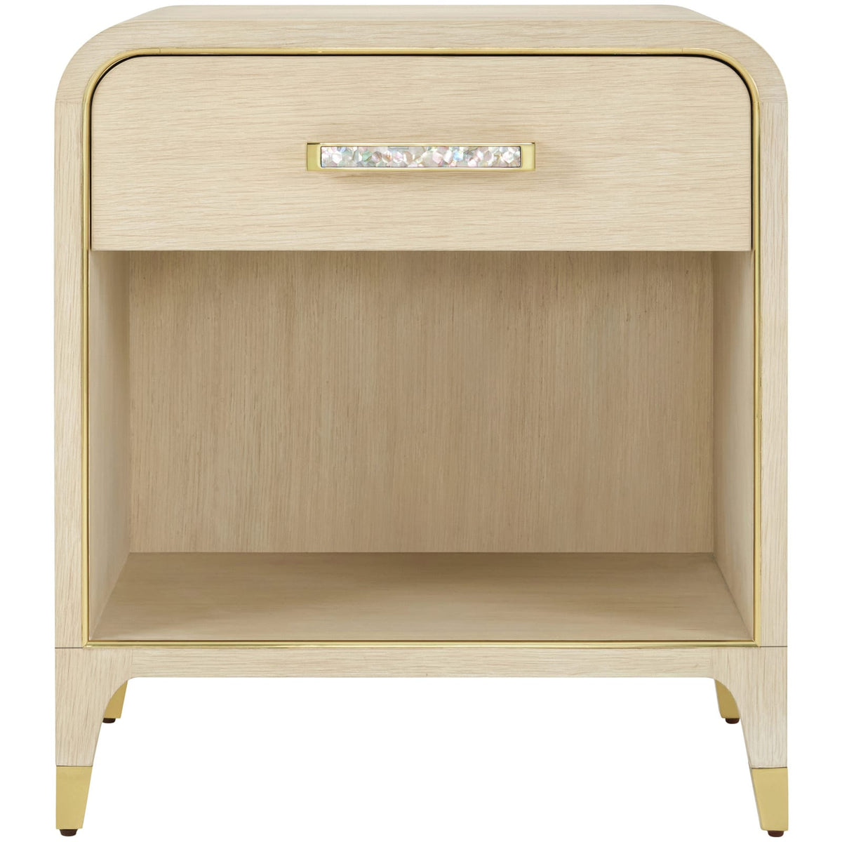 Theodore Alexander Bedroom Judith Leiber 1-Drawer Bedside Table in Light House of Isabella UK