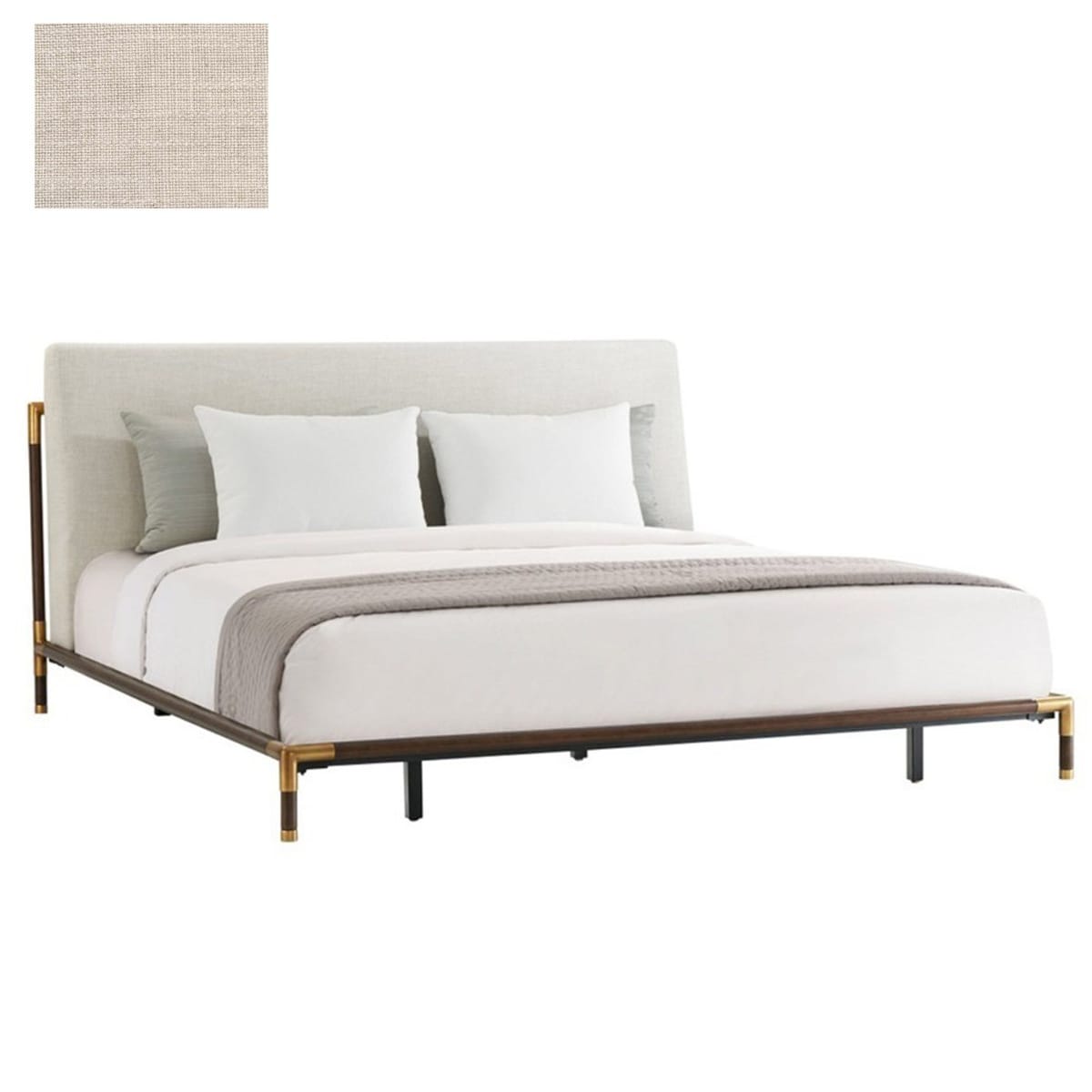 Theodore Alexander Bedroom Kesden Super King Bed with Upholstered Headboard House of Isabella UK