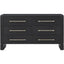 Theodore Alexander Bedroom Luna 6-Drawer Dresser Dark House of Isabella UK