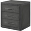Theodore Alexander Bedroom Maxwell 3-Drawer Bedside Table Dark House of Isabella UK