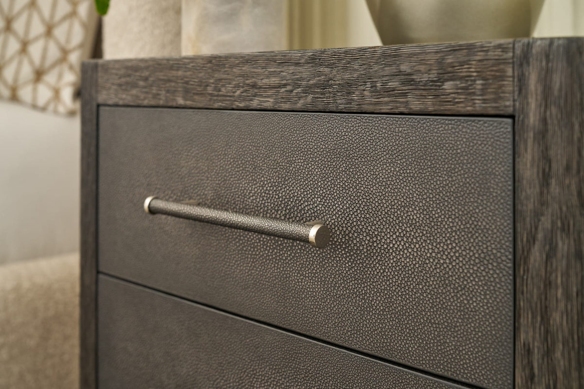 Theodore Alexander Bedroom Maxwell 3-Drawer Bedside Table Dark House of Isabella UK
