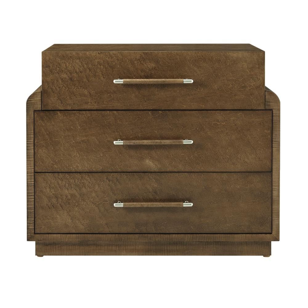 Theodore Alexander Bedroom Origins Three Drawer Bedside Table in Landmark Finish House of Isabella UK