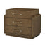 Theodore Alexander Bedroom Origins Three Drawer Bedside Table in Landmark Finish House of Isabella UK
