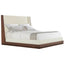 Coronet Walnut and Upholstered Channel Super King Bed