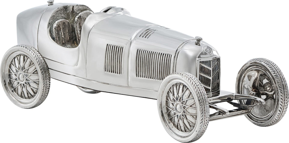 Theodore Alexander Decor Mille Miglia Mark Car Sculpture in Nickel House of Isabella UK
