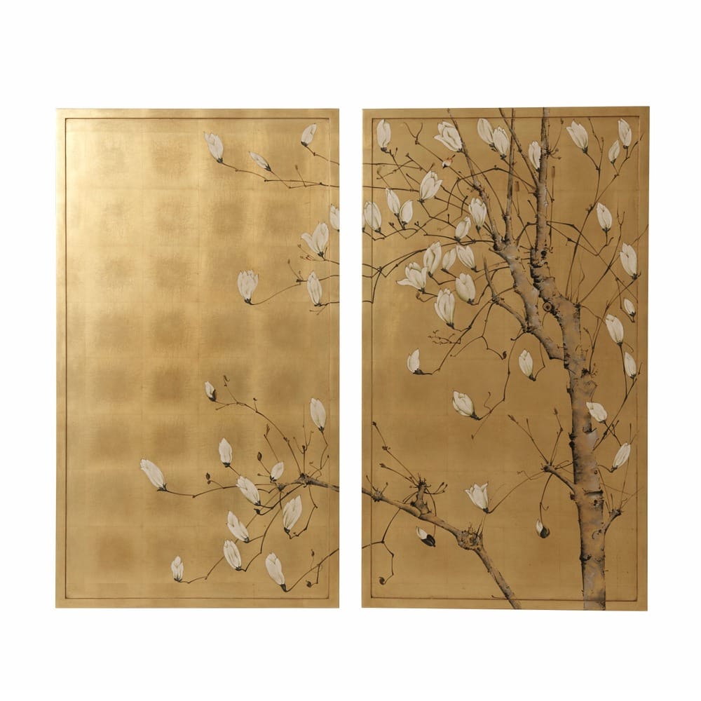 Theodore Alexander Decor Spring Magnolias Wall Decor House of Isabella UK