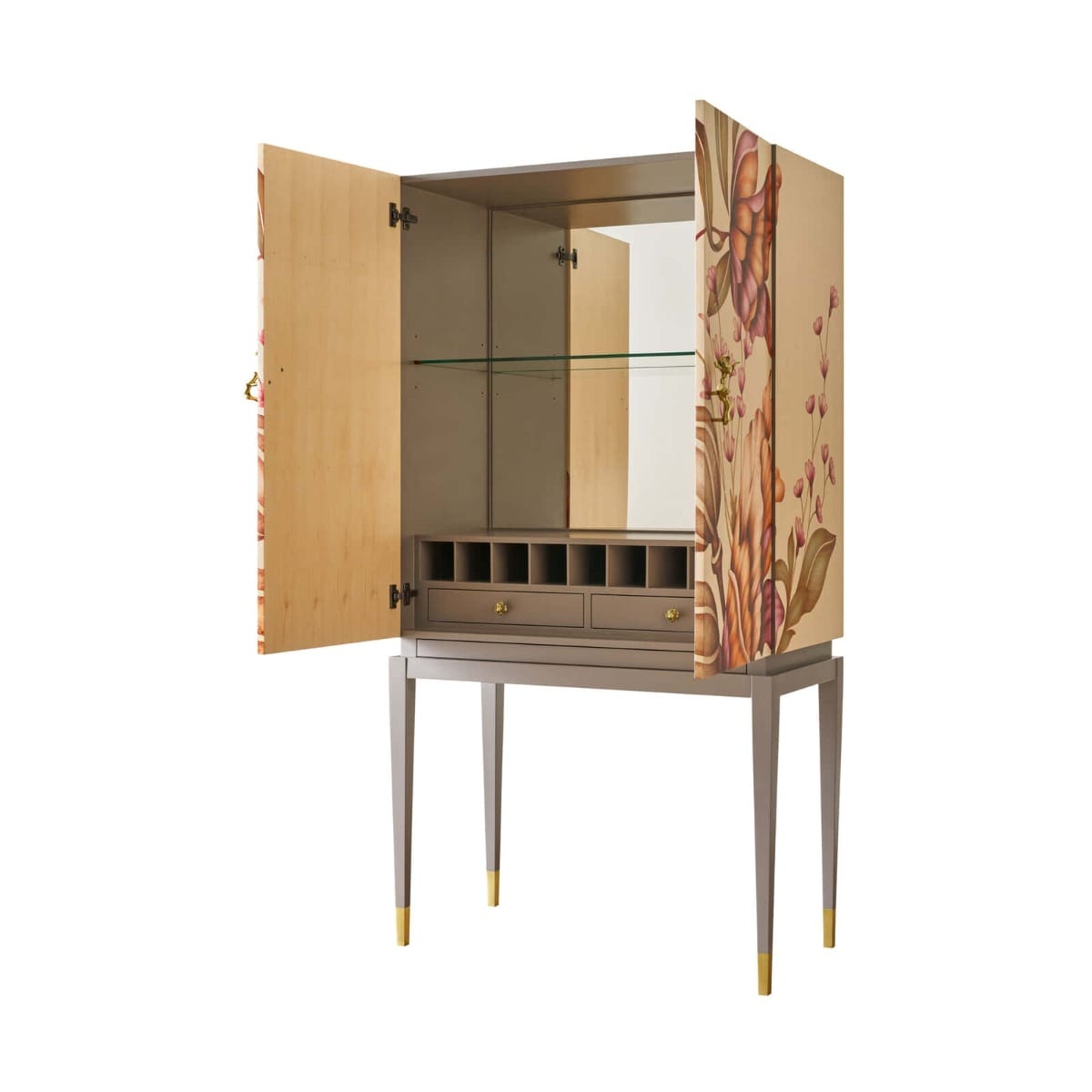 Theodore Alexander Dining Bouquet Bar Cabinet House of Isabella UK