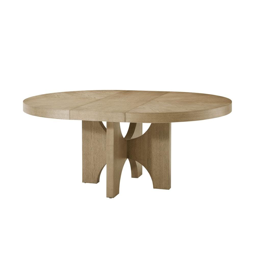 Theodore Alexander Dining Catalina Extending Round Dining Table 137 - 183cm Dune Finish House of Isabella UK