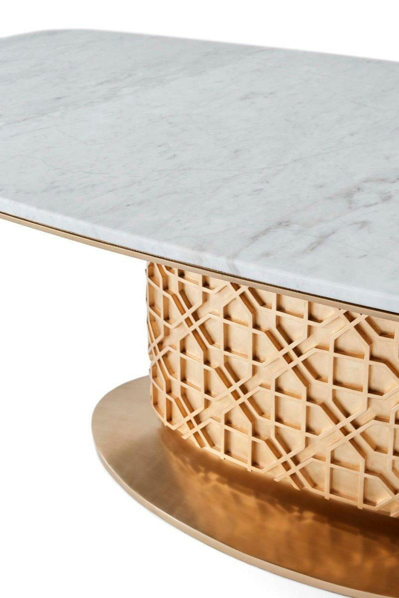 Colter Dining Table in Marble.