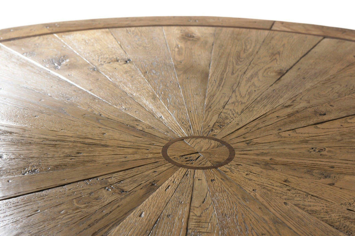 Large Round Dining Table Lagan in Echo Oak.