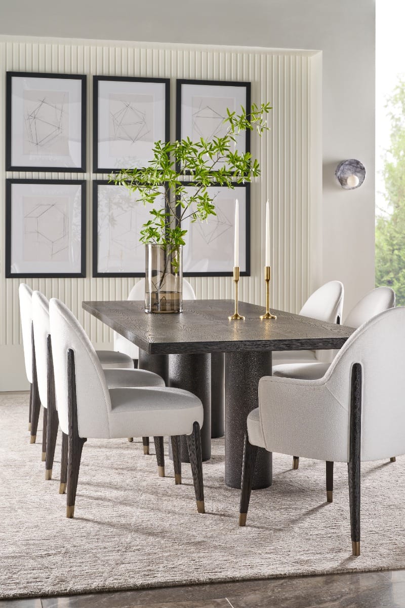 Theodore Alexander Dining Maxwell Rectangular Dining Table Dark House of Isabella UK