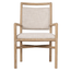 Theodore Alexander Dining Montauk Upholstered Dining Armchair in Light House of Isabella UK