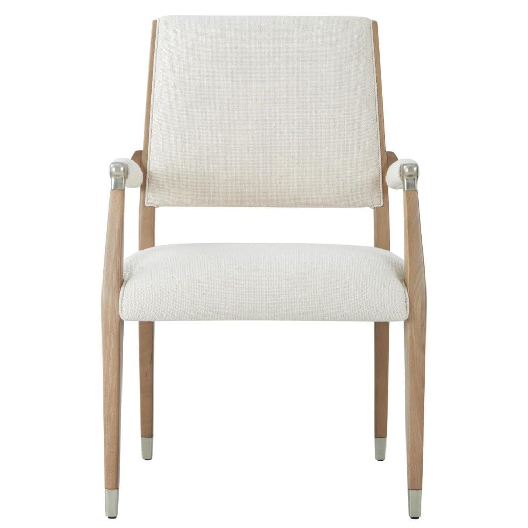 Theodore Alexander Dining Origins Wooden Upholstered Dining Arm Chair in Sesame House of Isabella UK