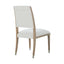 Theodore Alexander Dining Origins Wooden Upholstered Dining Side Chair in Sesame Finish House of Isabella UK