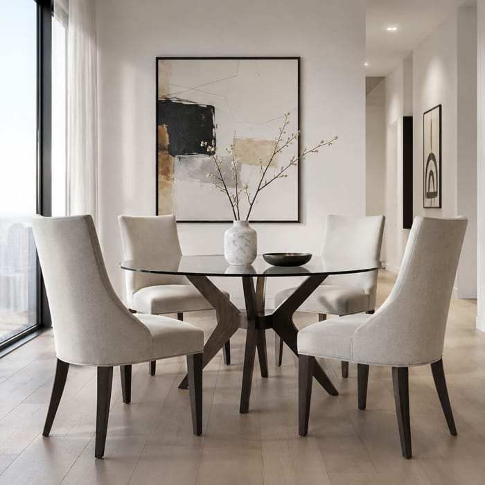Theodore Alexander Dining Ta Studio Ezra Dining Chair in Kendal Linen House of Isabella UK