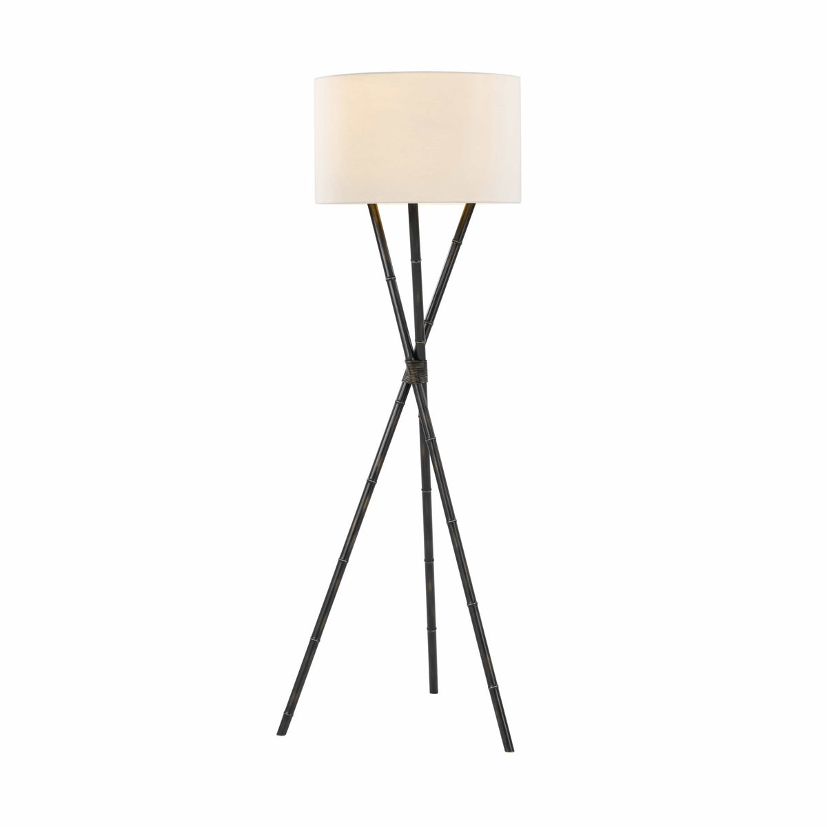 Theodore Alexander Lighting Kesden Trio Floor Lamp in Bronze House of Isabella UK