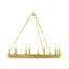 Theodore Alexander Lighting Simon Grande Round Chandelier in Polished Brass House of Isabella UK