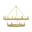 Theodore Alexander Lighting Simon Grande Stack Chandelier in Polished Brass House of Isabella UK