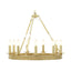 Theodore Alexander Lighting Simon Media Round Chandelier in Polished Brass House of Isabella UK