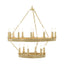 Theodore Alexander Lighting Simon Media Stack Chandelier in Polished Brass House of Isabella UK