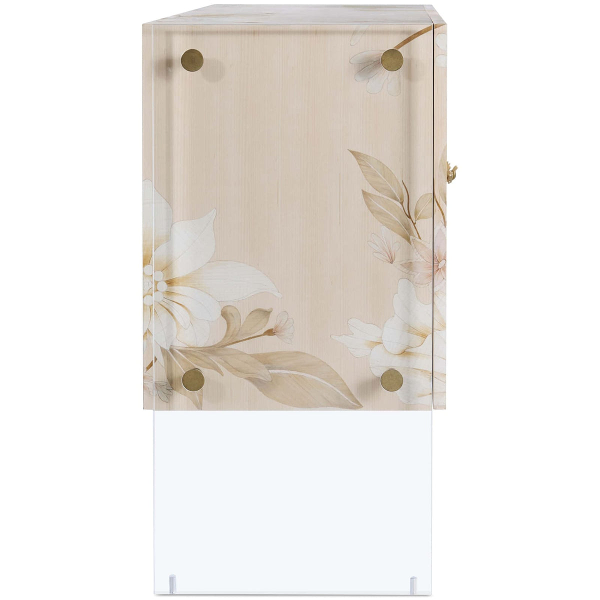 Theodore Alexander Living Bouquet 2 Door Cabinet in Buttercream House of Isabella UK