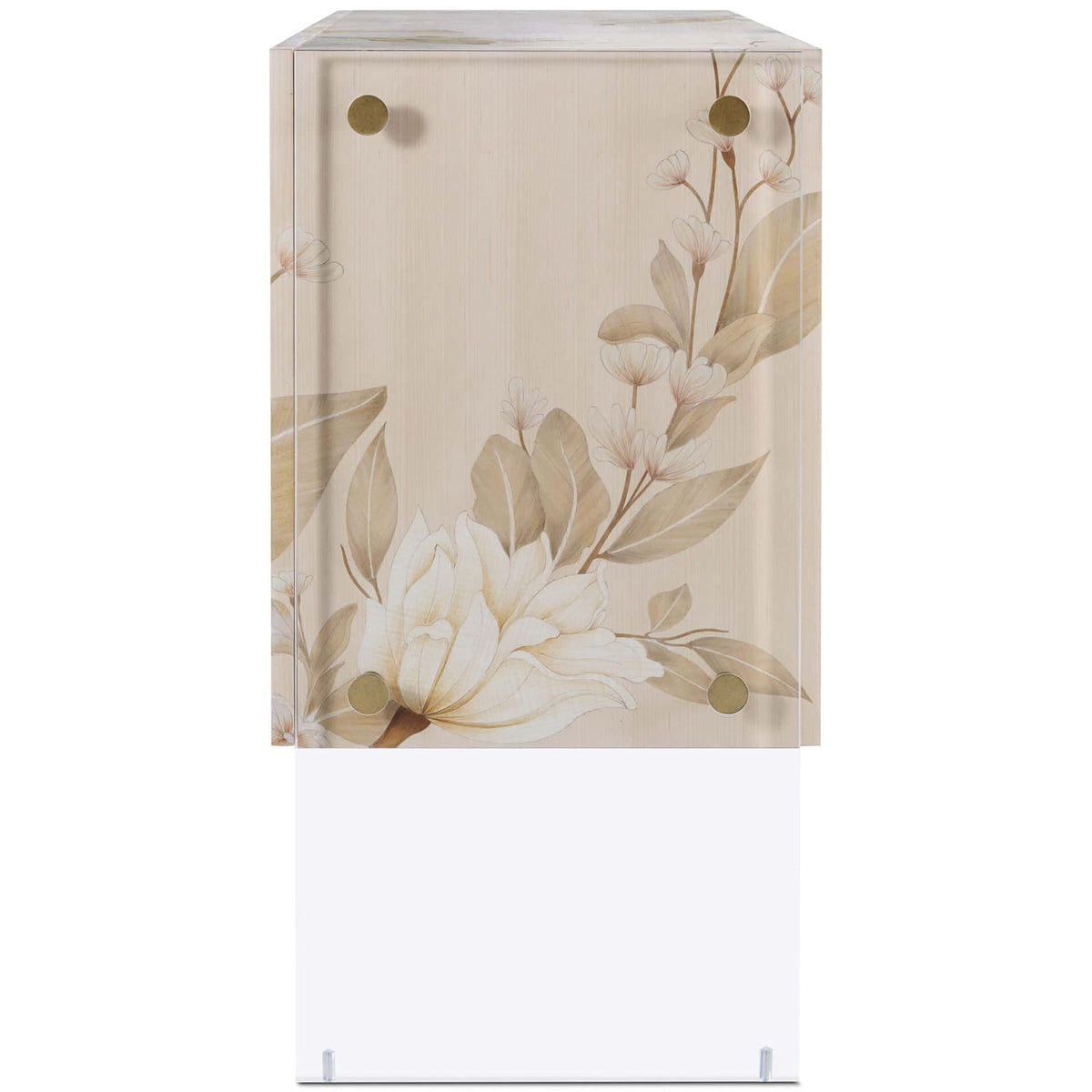 Theodore Alexander Living Bouquet 2 Door Cabinet in Buttercream House of Isabella UK