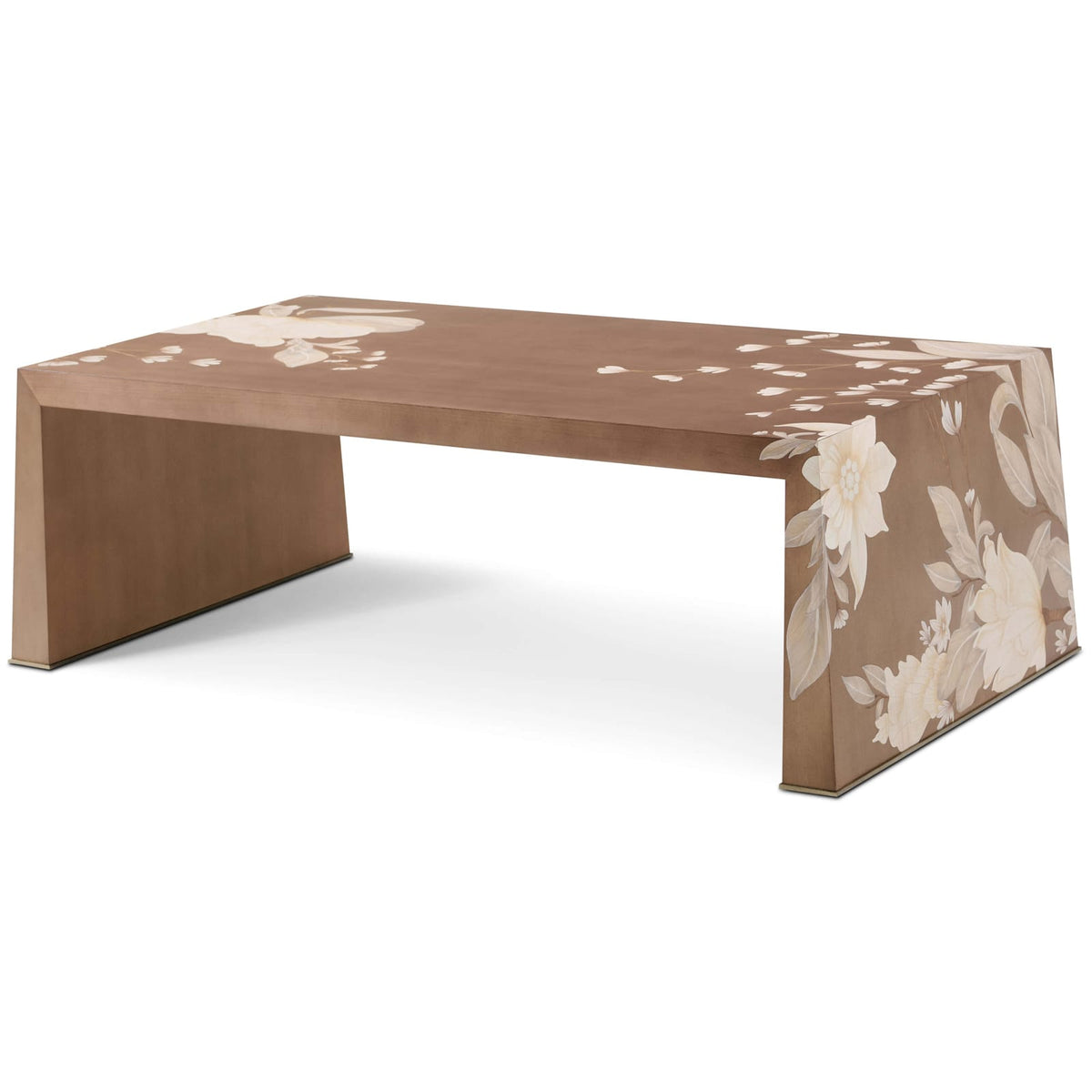Theodore Alexander Living Bouquet Coffee Table in Toasted Cashew House of Isabella UK