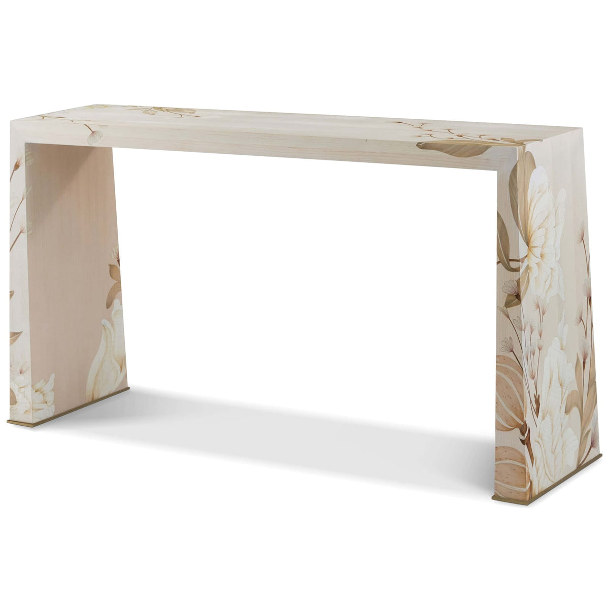 Theodore Alexander Living Bouquet Console Table in Buttercream House of Isabella UK