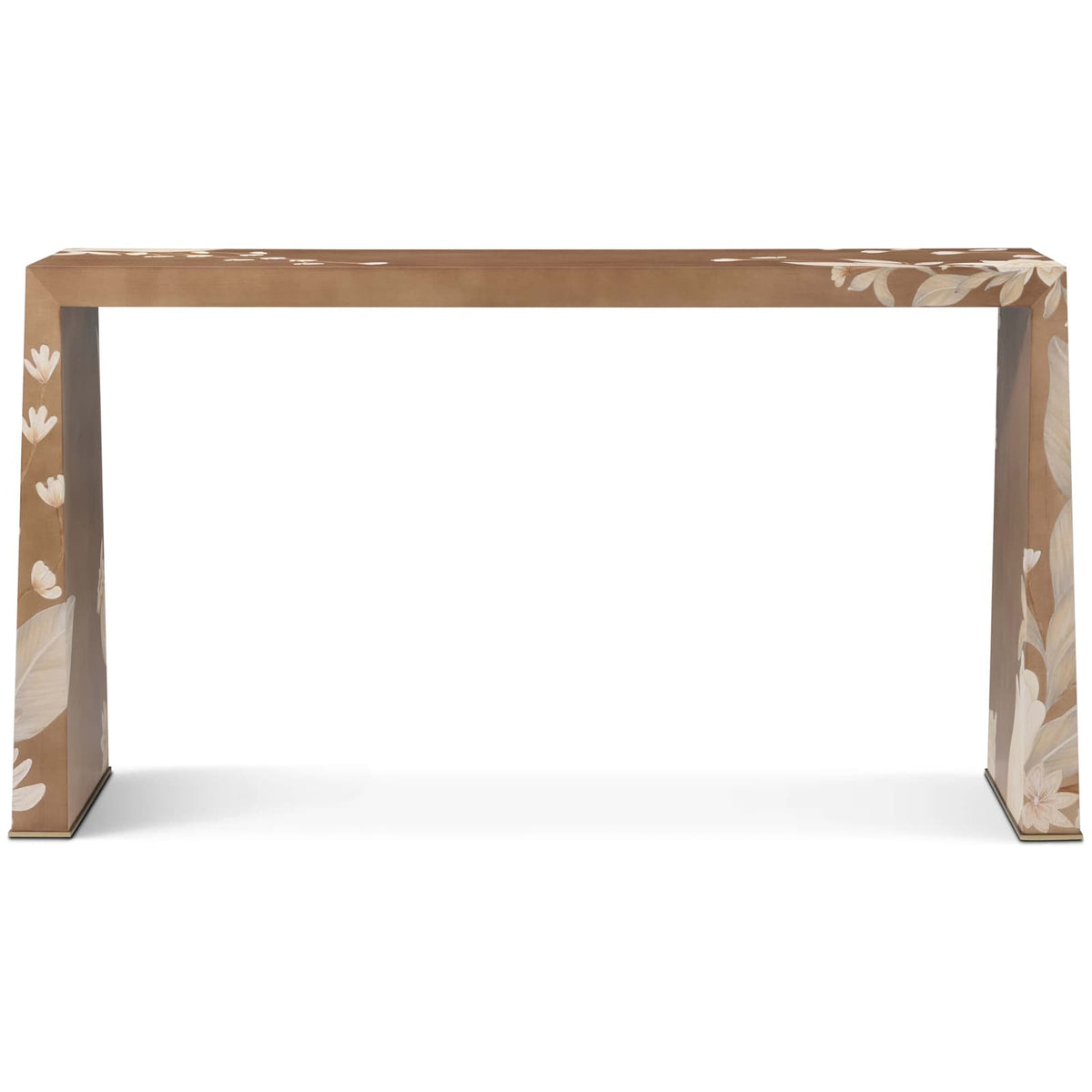 Theodore Alexander Living Bouquet Console Table in Toasted Cashew House of Isabella UK