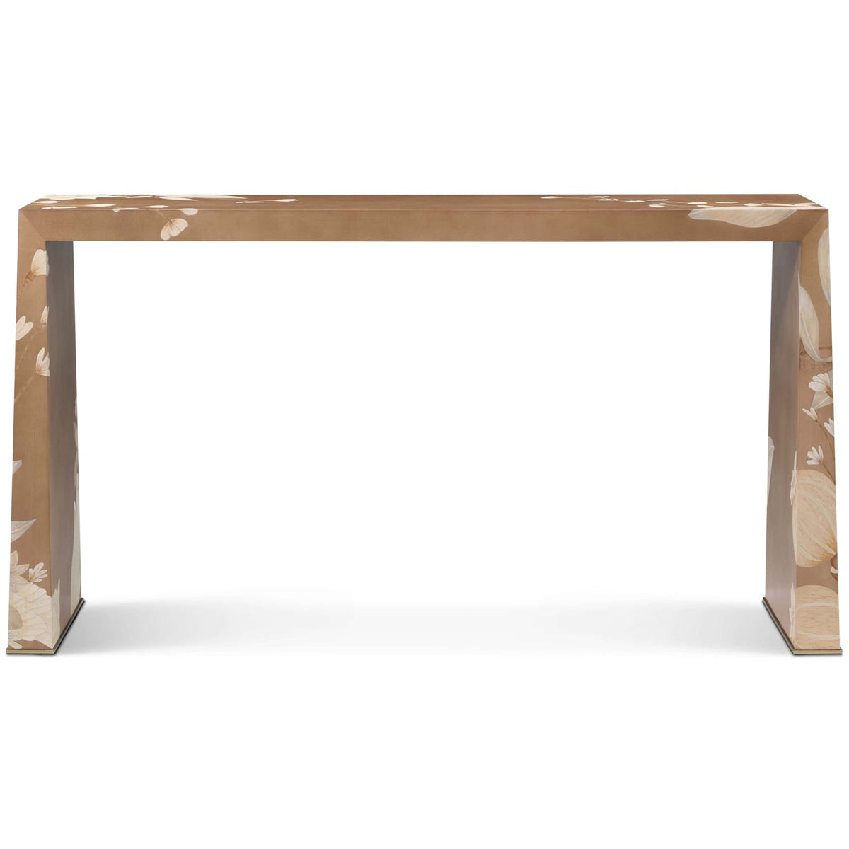 Theodore Alexander Living Bouquet Console Table in Toasted Cashew House of Isabella UK