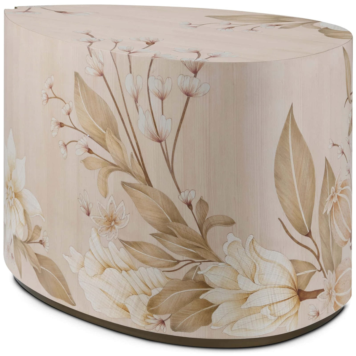 Theodore Alexander Living Bouquet Droplet Side Table in Buttercream House of Isabella UK