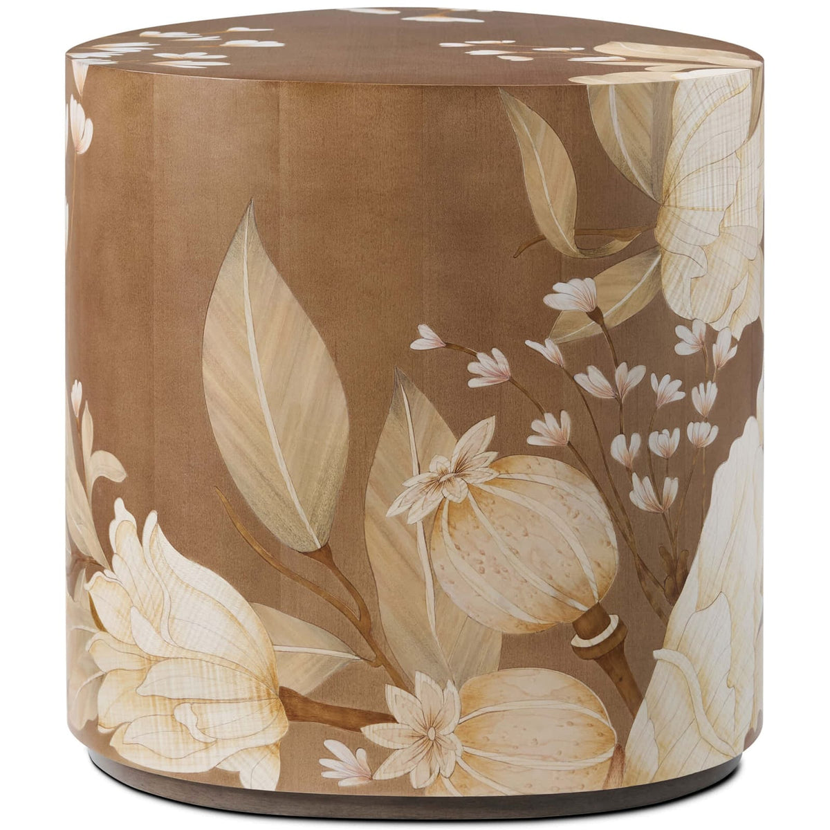 Theodore Alexander Living Bouquet Droplet Side Table in Toasted Cashew House of Isabella UK