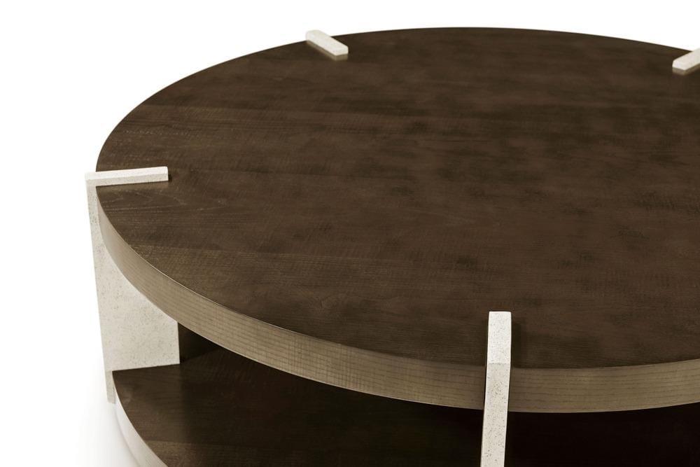 Theodore Alexander Living Catalina Round Coffee Table in Earth Finish House of Isabella UK