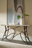 Theodore Alexander Living Essence Console Table in White Oak House of Isabella UK