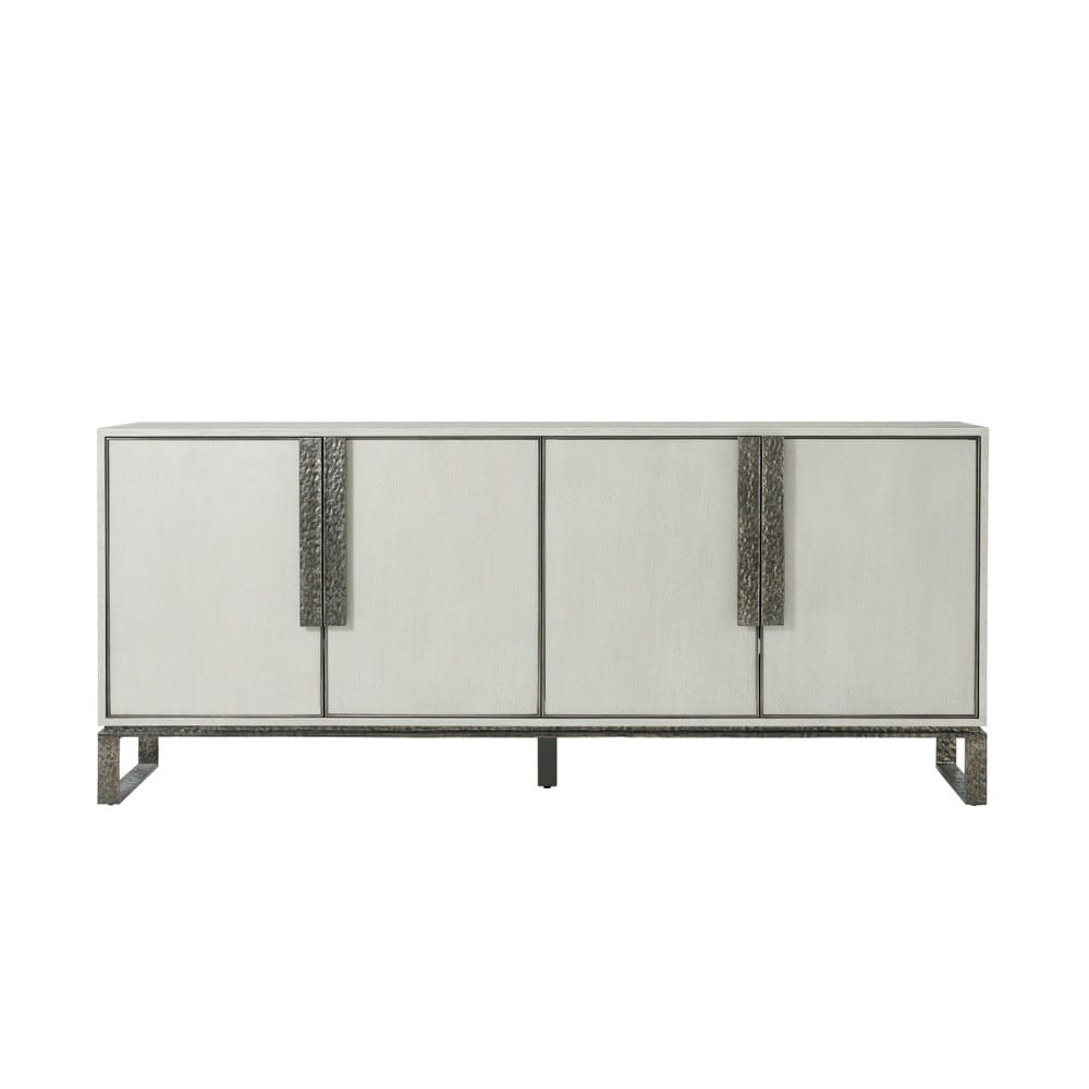 Theodore Alexander Living Essence Media Cabinet in Smooth Grey House of Isabella UK