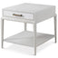 Theodore Alexander Living Flagler Side Table with Wallpaper Drawer Front House of Isabella UK