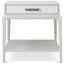 Theodore Alexander Living Flagler Side Table with Wallpaper Drawer Front House of Isabella UK