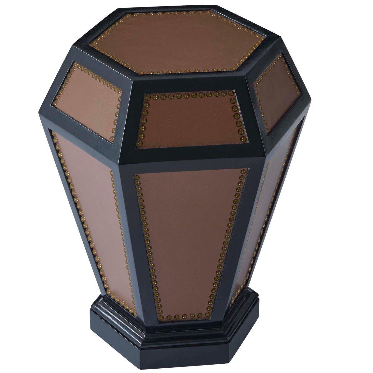 Theodore Alexander Living Hexagon Side Table Penelope in Caramel House of Isabella UK