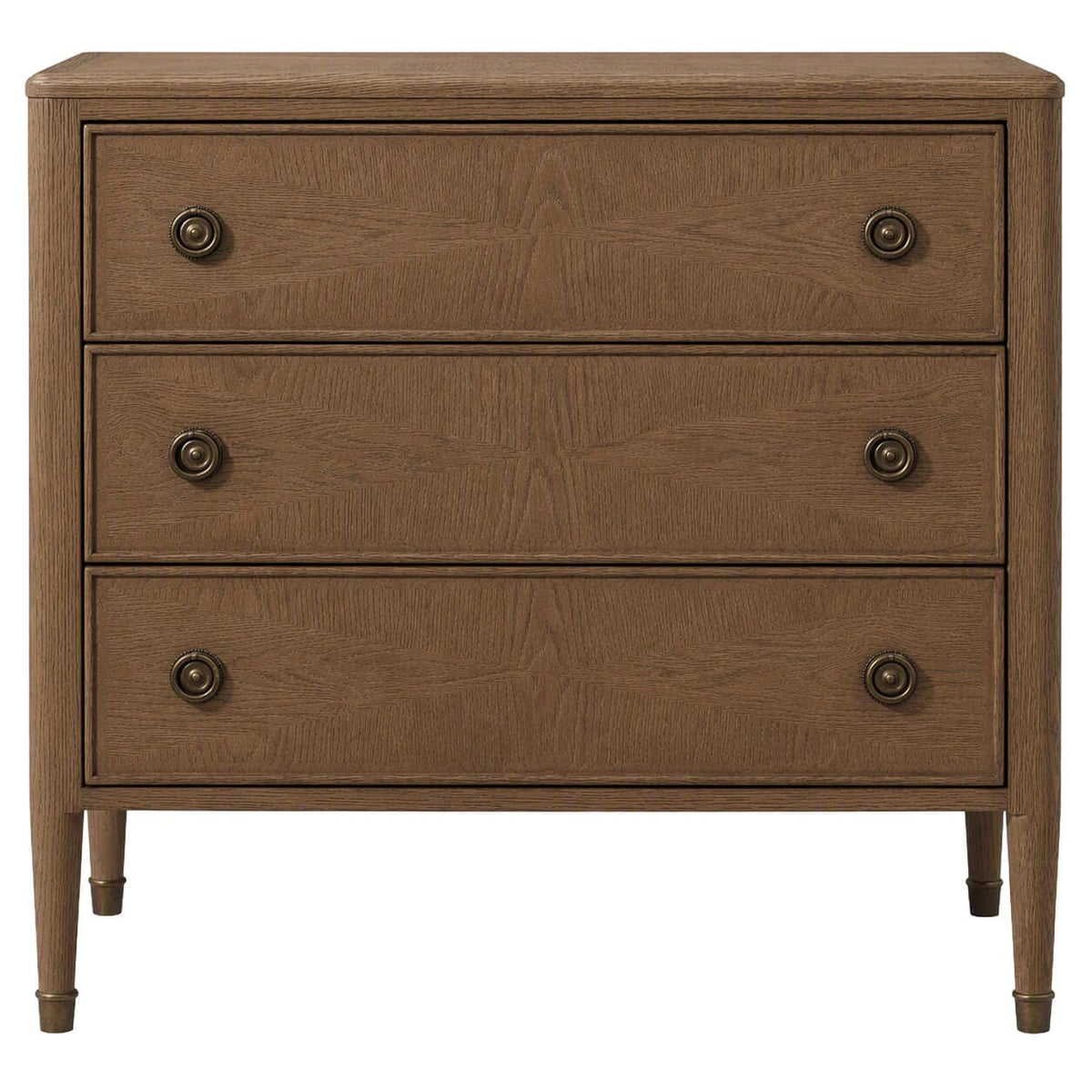 Theodore Alexander Living Hillcrest Bedside Table in Tobacco House of Isabella UK