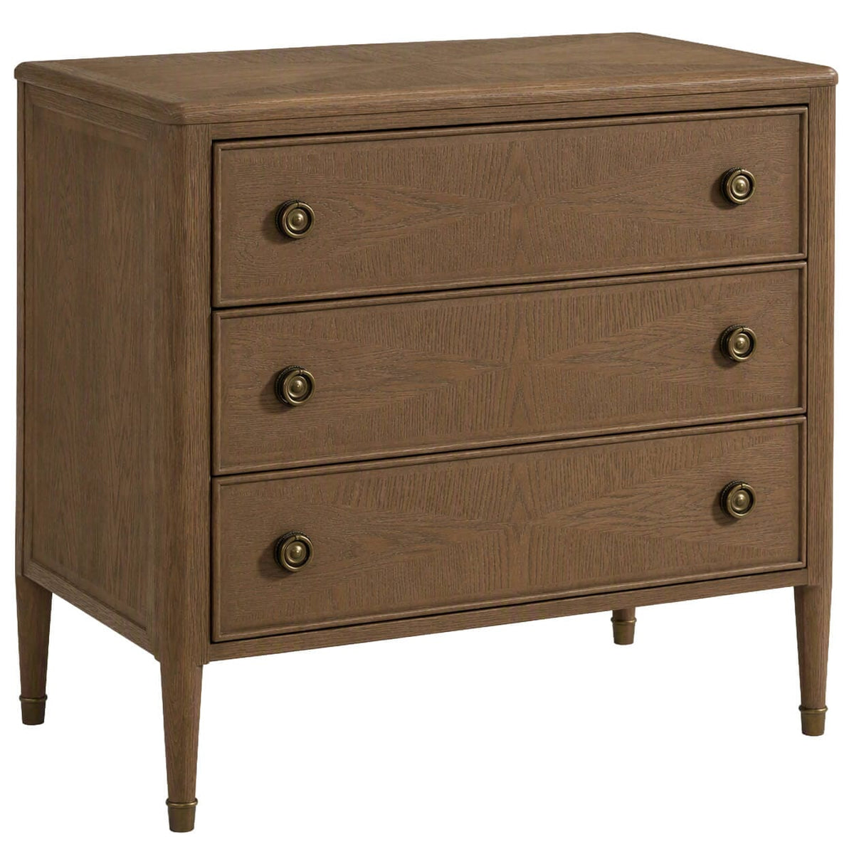 Theodore Alexander Living Hillcrest Bedside Table in Tobacco House of Isabella UK