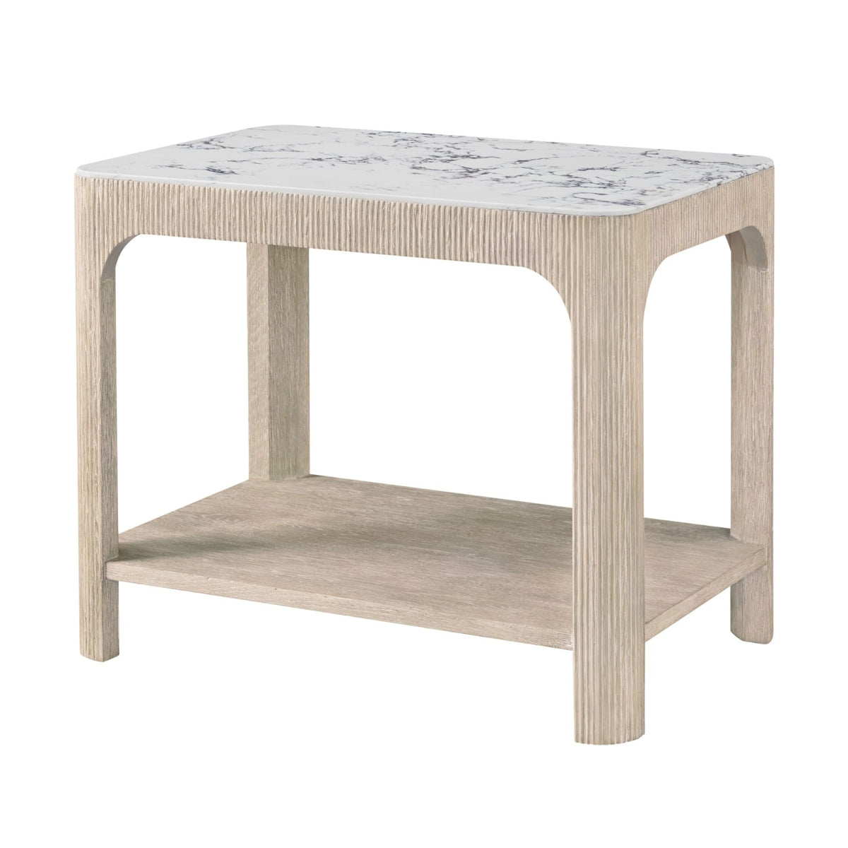 Theodore Alexander Living Horizon Rectangular Quartz Side Table House of Isabella UK